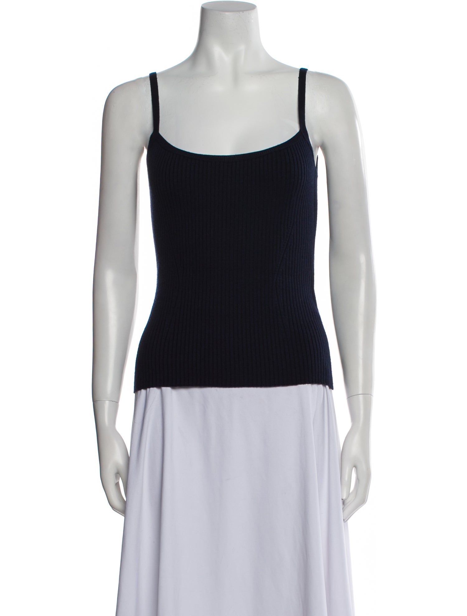 Chloé Wool Square Neckline Top