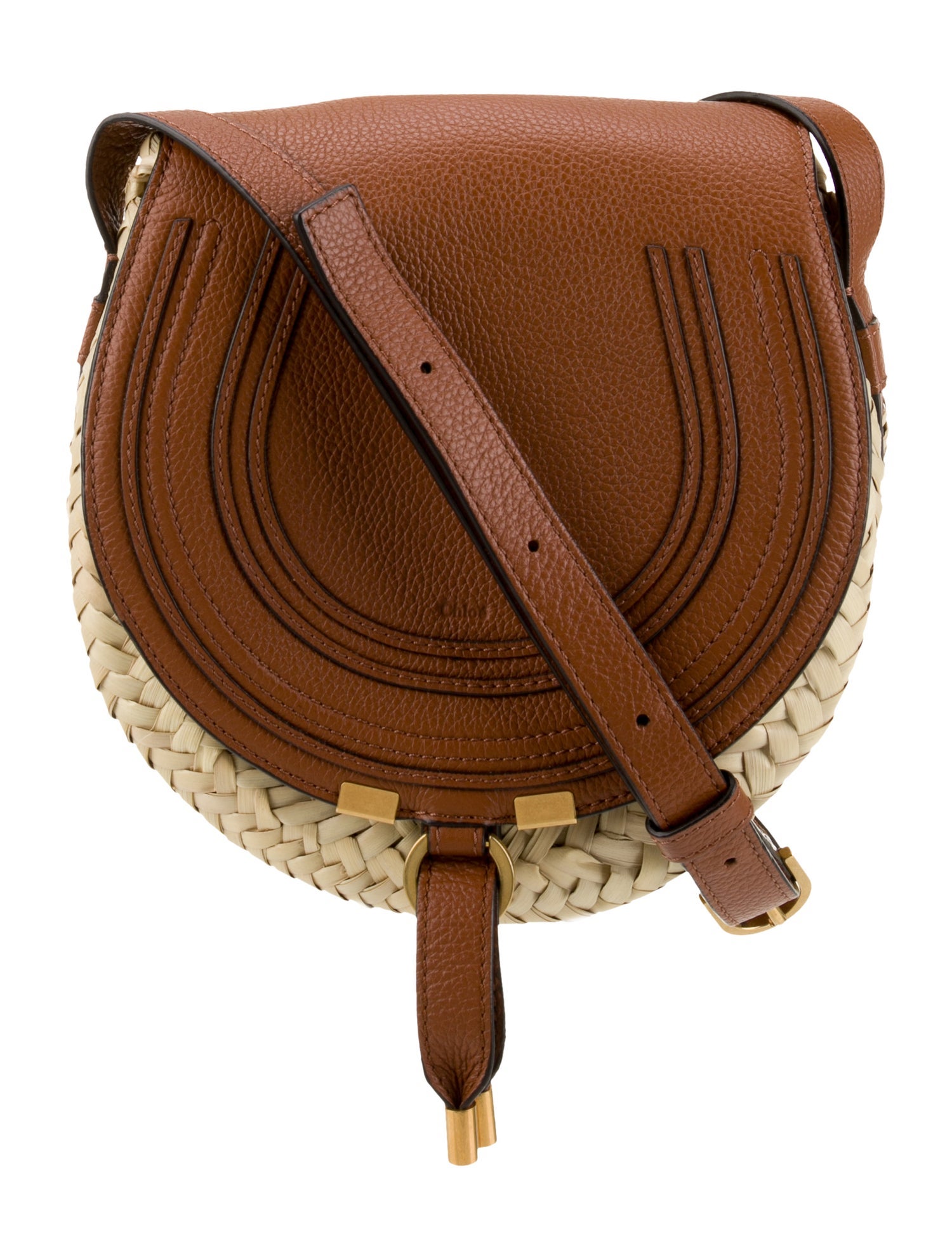 Chloé Straw Marcie Raffia Crossbody