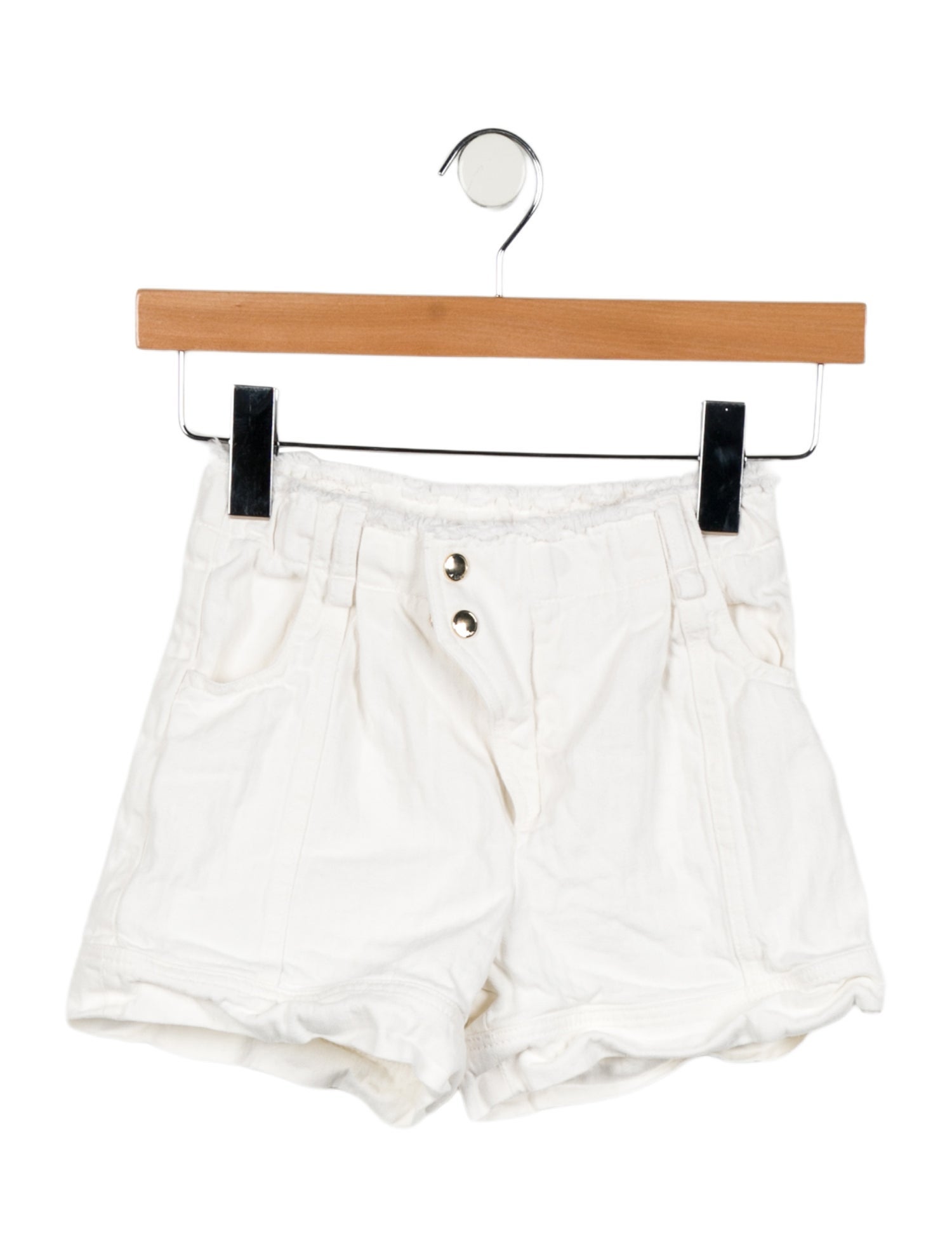 Chloé Girls' Solid Denim Shorts