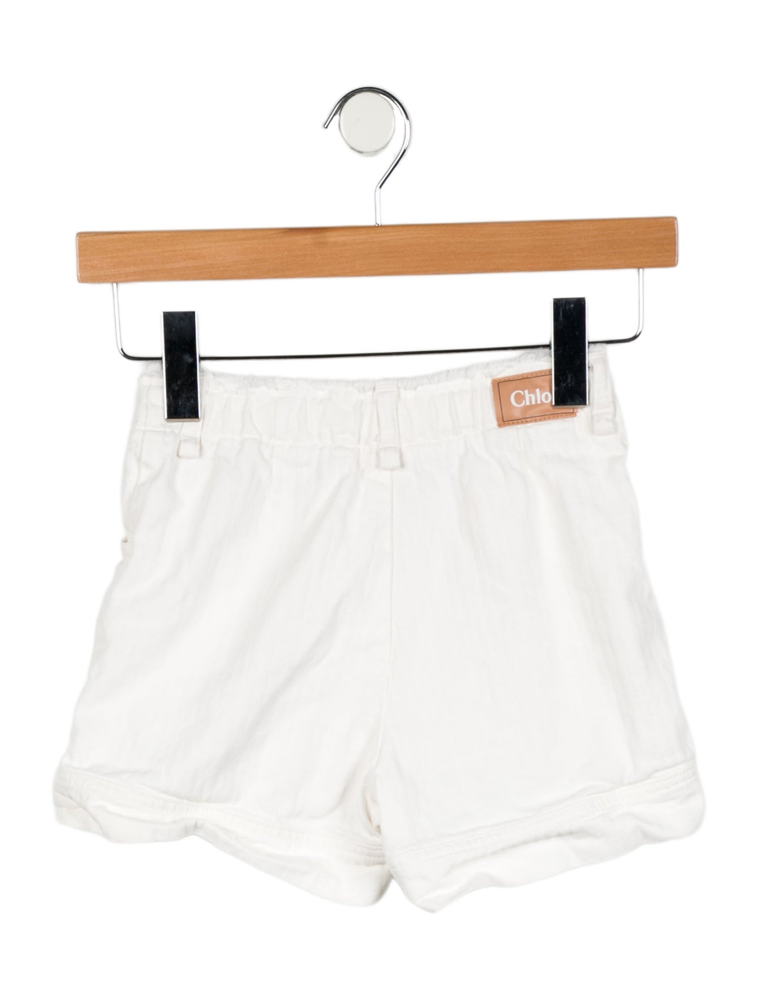 Chloé Girls' Solid Denim Shorts