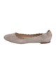 Chloé Suede Scalloped Accent Ballet Flats
