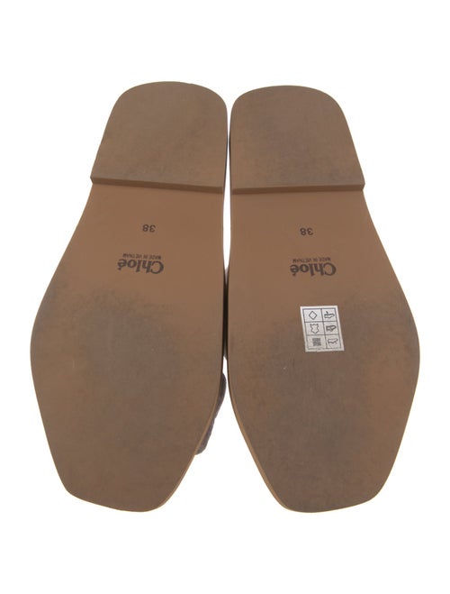 Chloé Velvet Graphic Print Slides