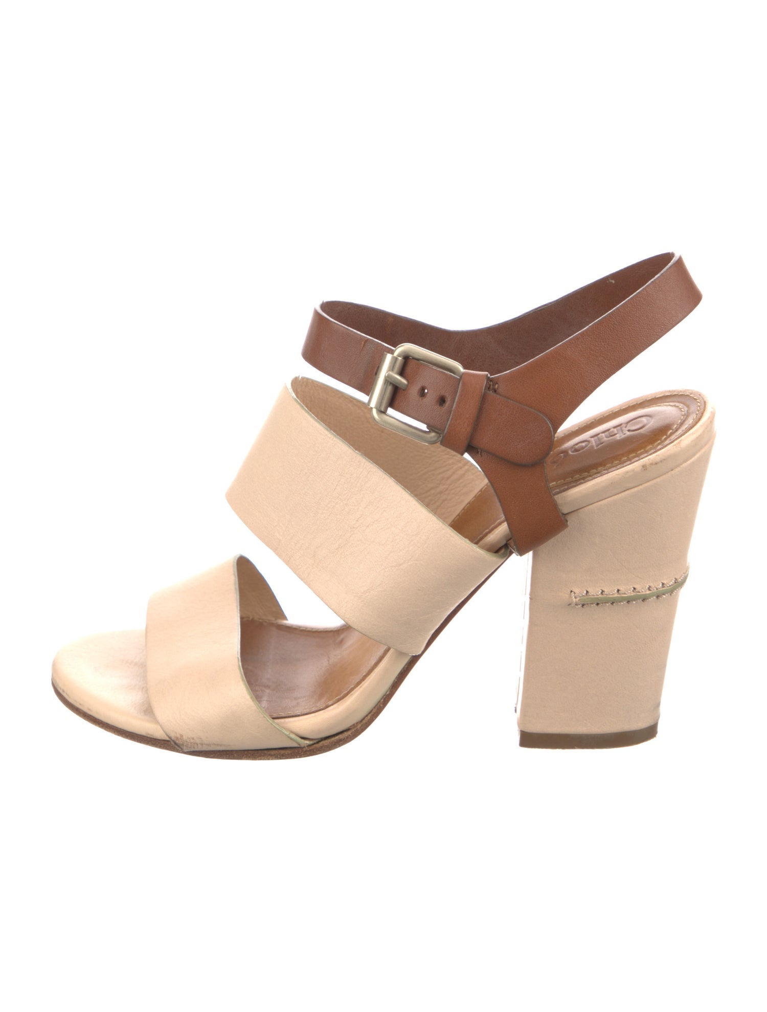 Chloé Leather Slingback Sandals