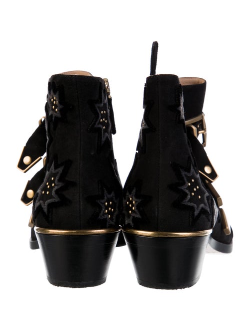 Chloé Suede Studded Accents Boots