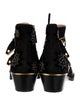 Chloé Suede Studded Accents Boots