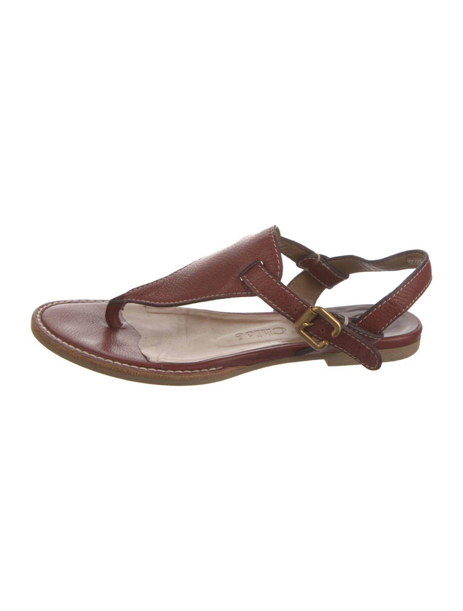 Chloé Leather Slingback Sandals