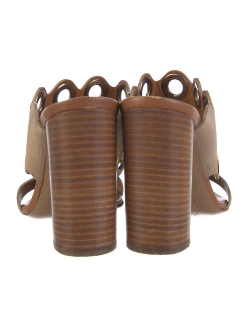 Chloé Suede Animal Print Slides