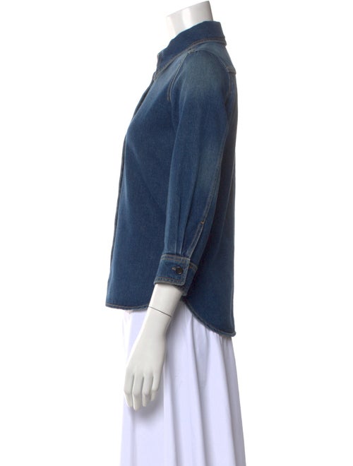 Chloé Three-Quarter Sleeve Button-Up Top