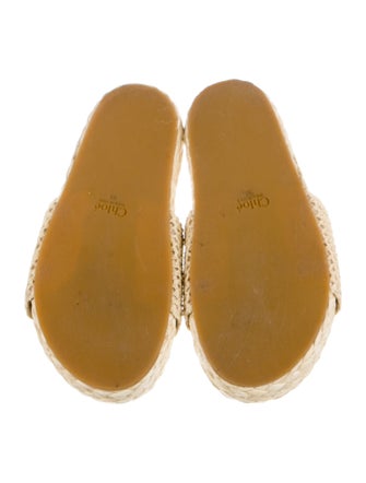 Chloé Raffia Espadrilles