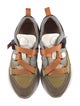 Chloé Leather Colorblock Pattern Sneakers