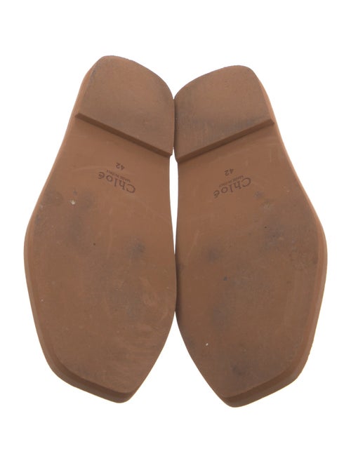 Chloé Leather Graphic Print Slides