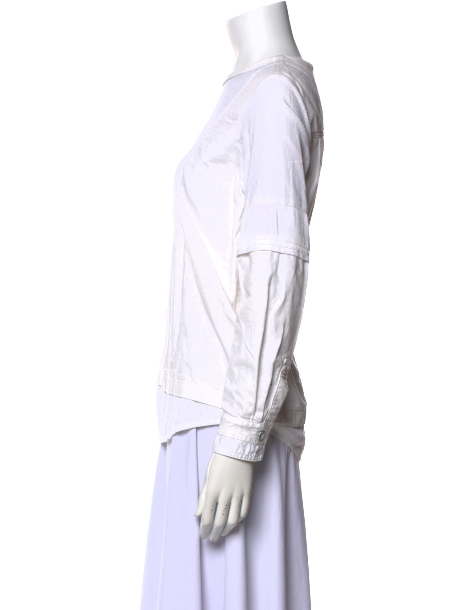 Chloé Bateau Neckline Long Sleeve Top