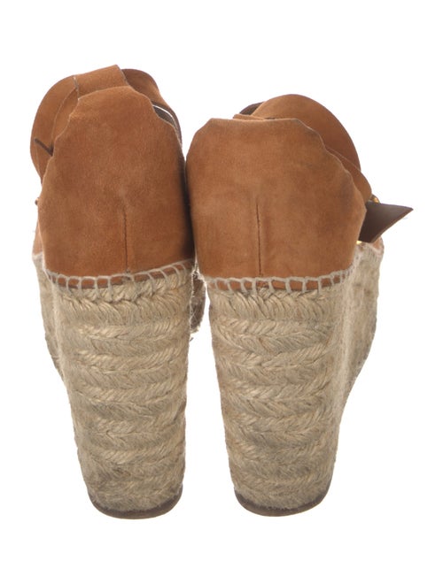 Chloé Suede Scalloped Accent Espadrilles