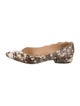 Chloé Leather Animal Print Flats