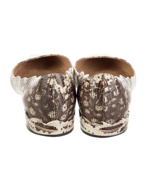 Chloé Leather Animal Print Flats