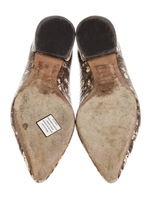 Chloé Leather Animal Print Flats