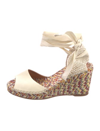 Chloé Leather Printed Espadrilles