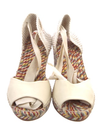 Chloé Leather Printed Espadrilles