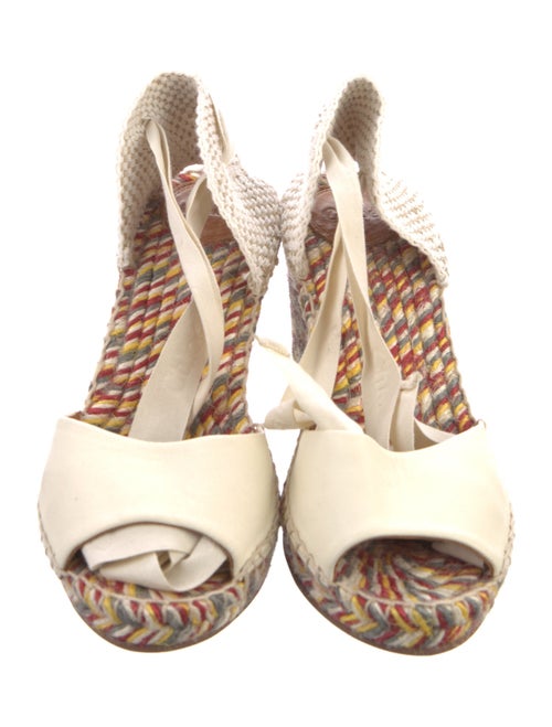 Chloé Leather Printed Espadrilles