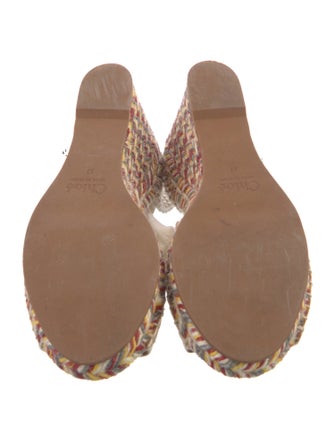 Chloé Leather Printed Espadrilles