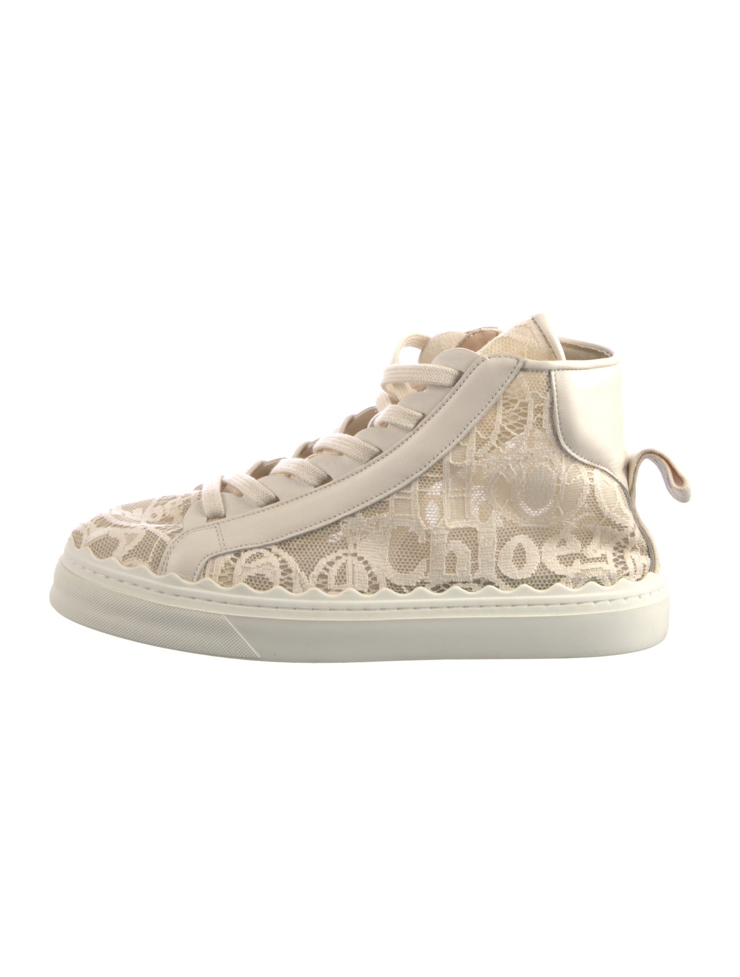 Chloé Lace Lace Pattern Sneakers