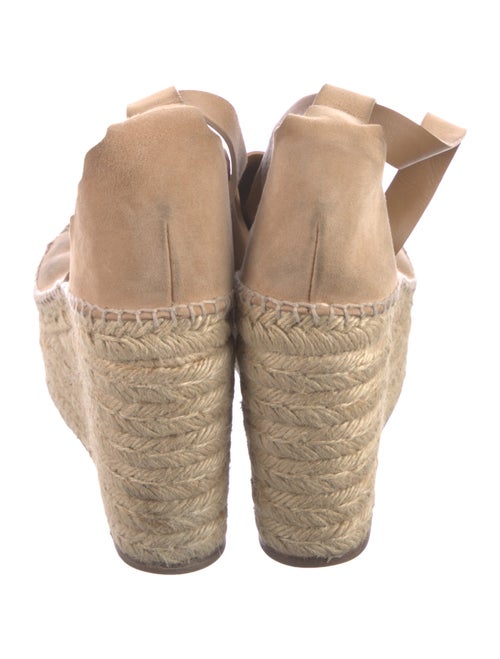 Chloé Suede Scalloped Accent Espadrilles