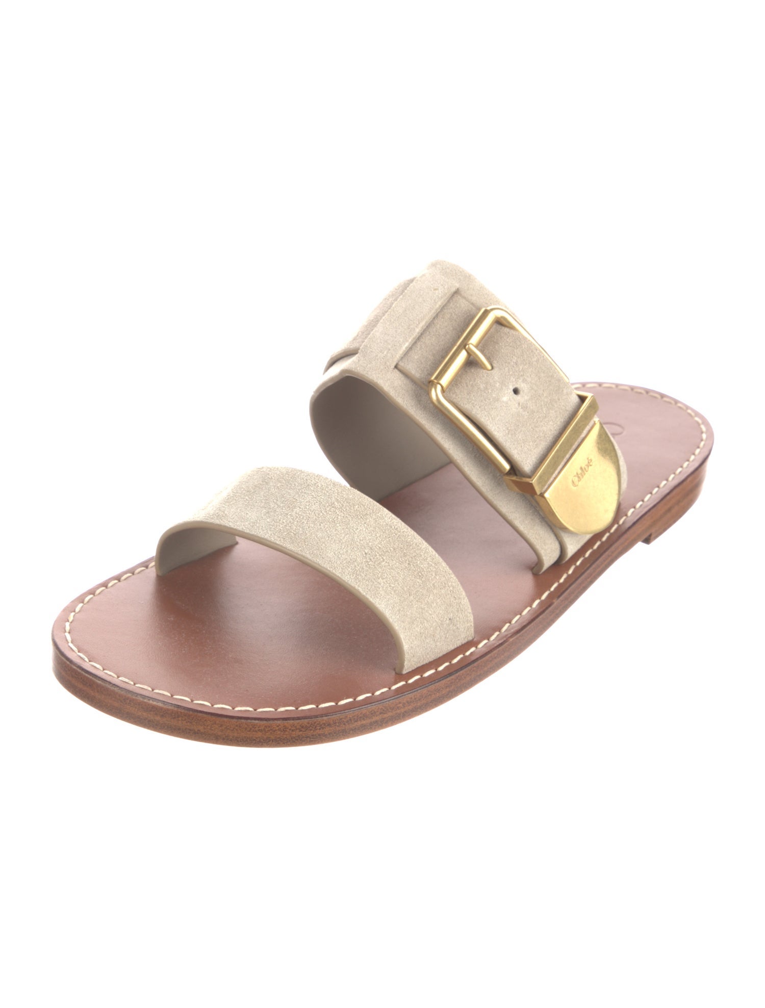 Chloé Suede Slides