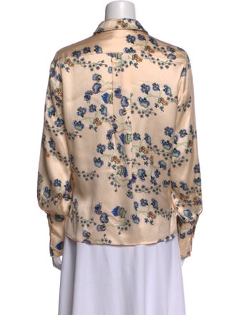 Chloé Silk Printed Button-Up Top