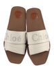 Chloé Leather Graphic Print Slides