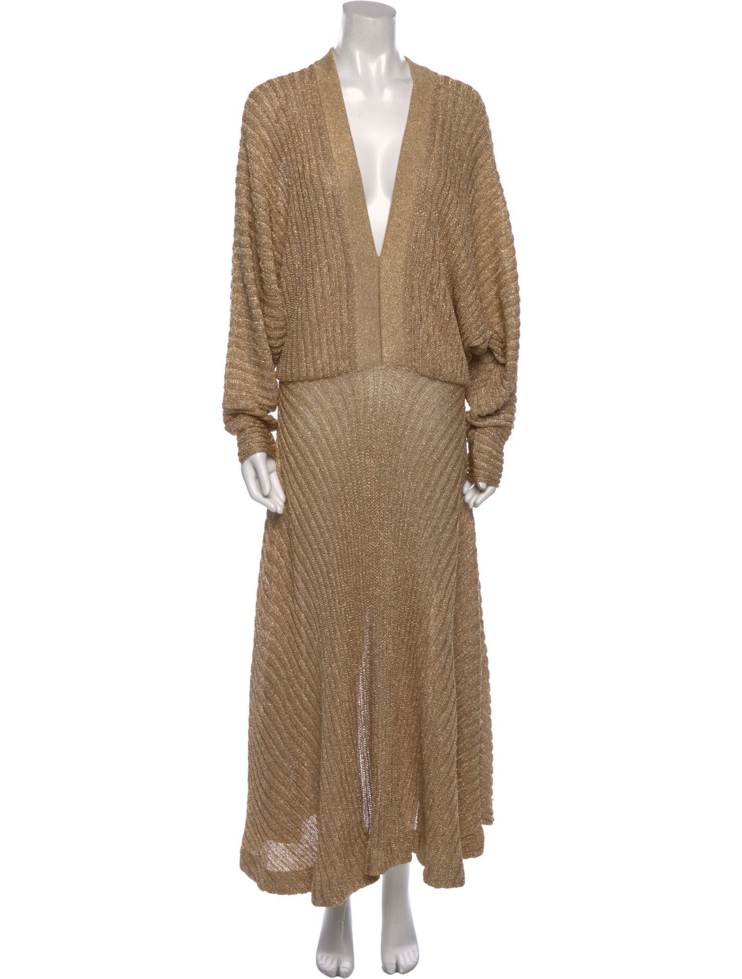 Chloé V-Neck Long Dress