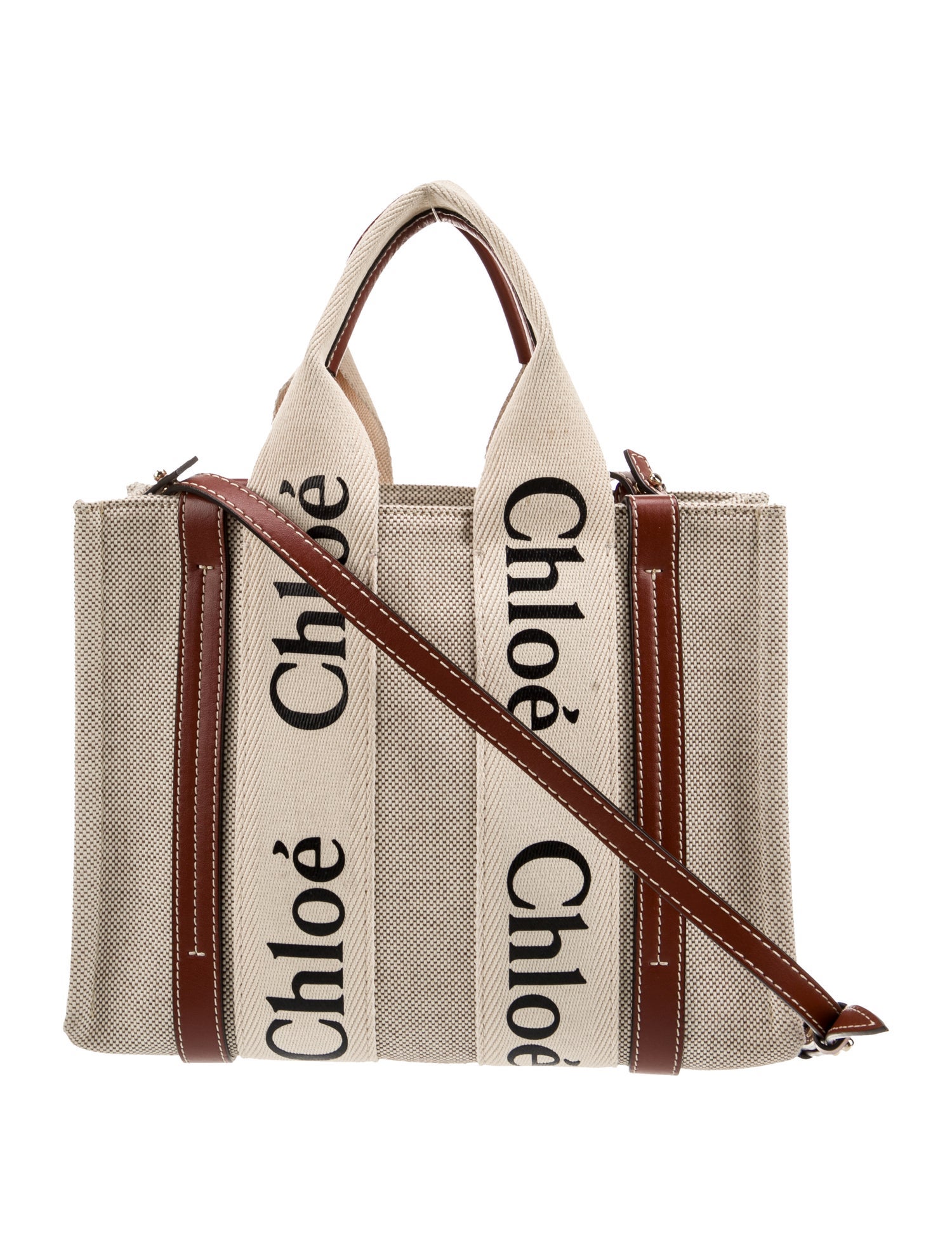 Chloé Canvas Woody Small