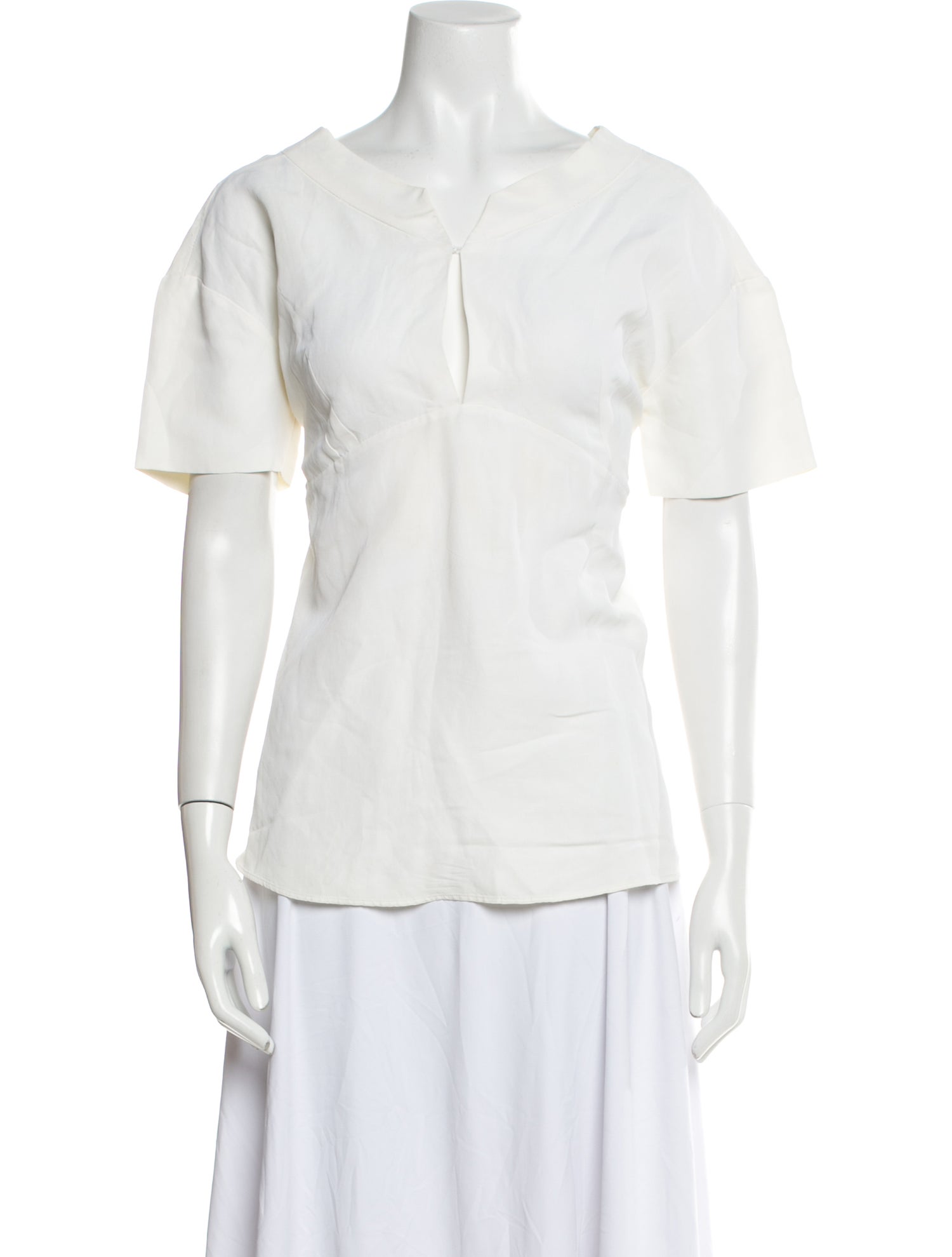 Chloé Silk V-Neck Blouse