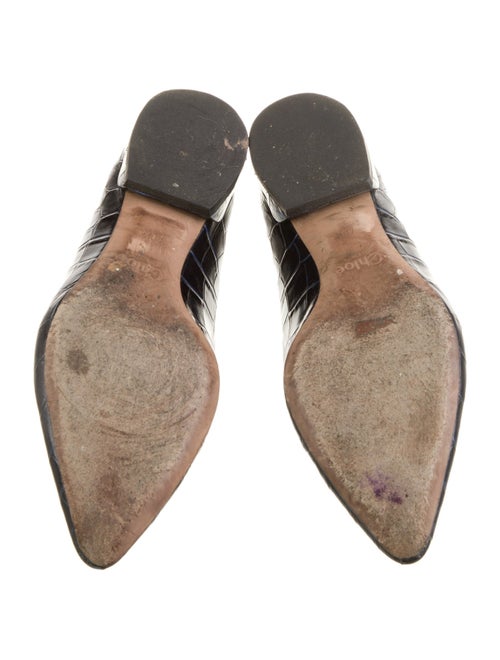 Chloé Leather Scalloped Accent Mules