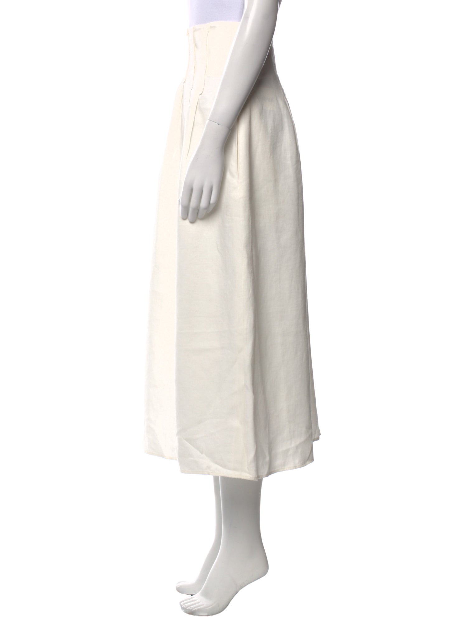 Chloé Linen Midi Length Skirt