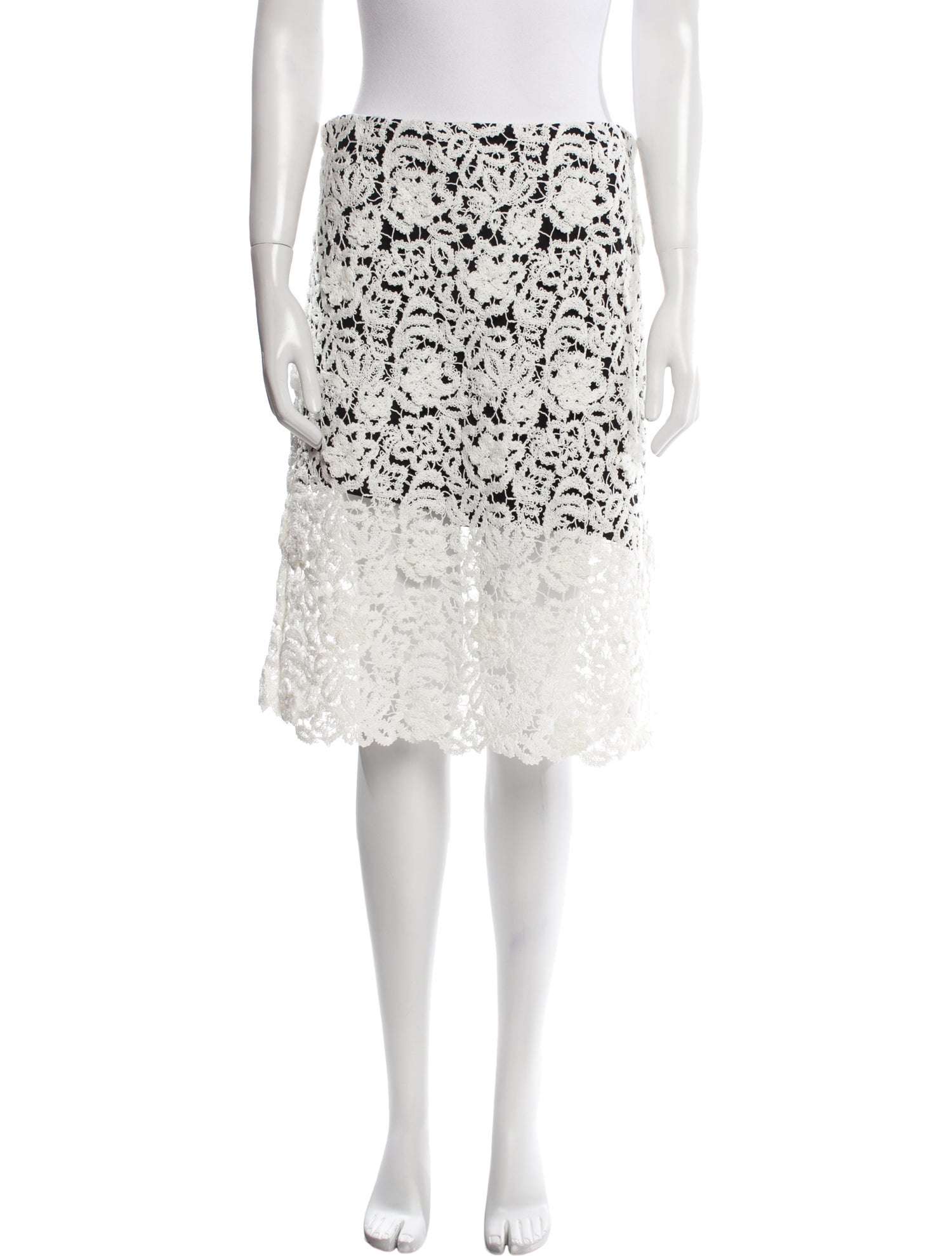 Chloé Silk Knee-Length Skirt