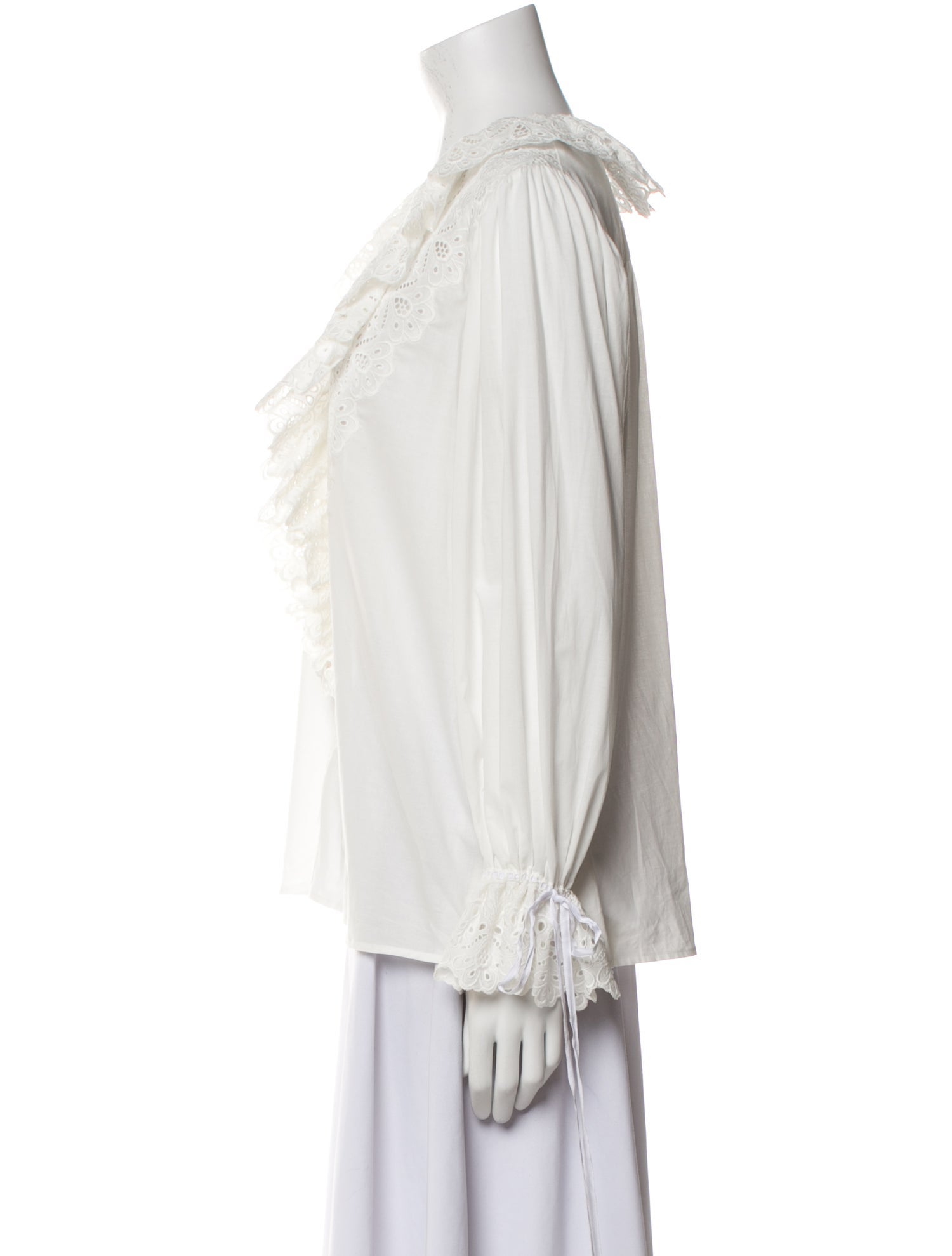 Chloé V-Neck Long Sleeve Blouse