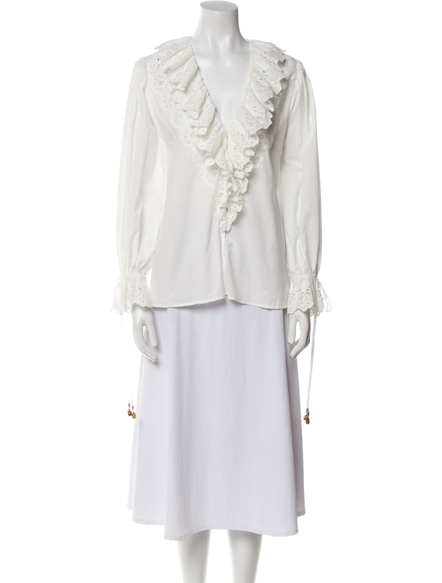 Chloé V-Neck Long Sleeve Tunic