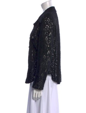 Chloé Printed Long Sleeve Button-Up Top