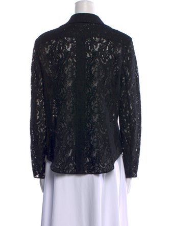 Chloé Printed Long Sleeve Button-Up Top