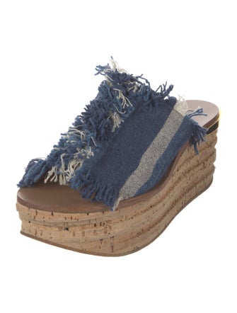 Chloé Raw-Edge Trim Slides