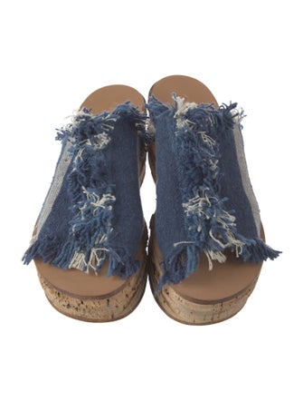 Chloé Raw-Edge Trim Slides