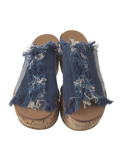 Chloé Raw-Edge Trim Slides