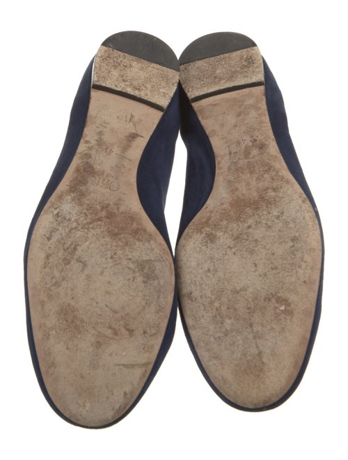 Chloé Suede Scalloped Accent Ballet Flats