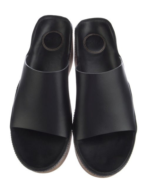 Chloé Leather Scalloped Accent Slides