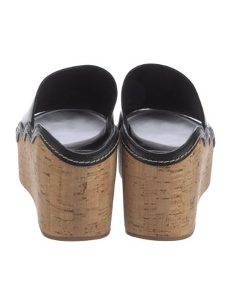 Chloé Leather Scalloped Accent Slides