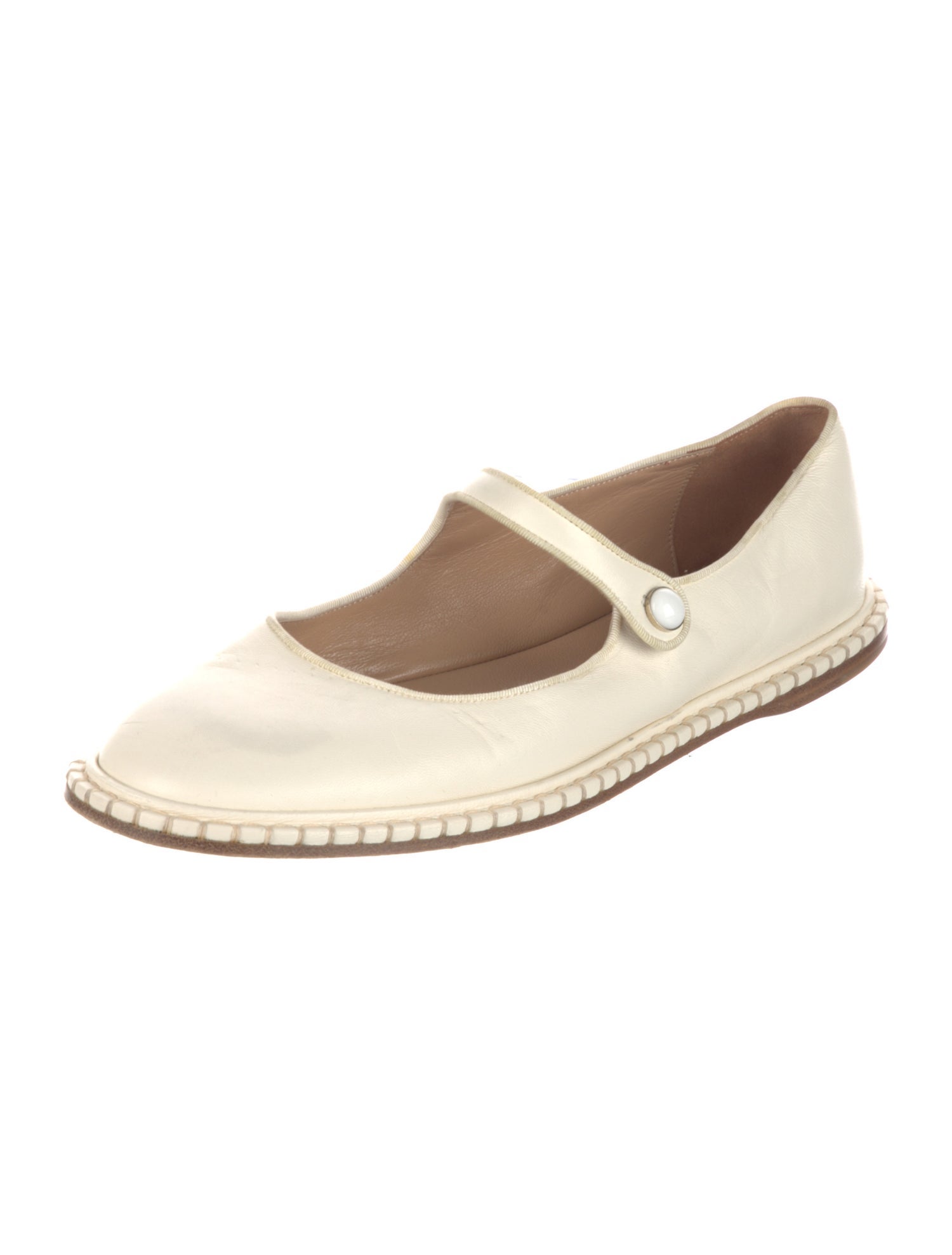 Chloé Leather Mary Jane Flats