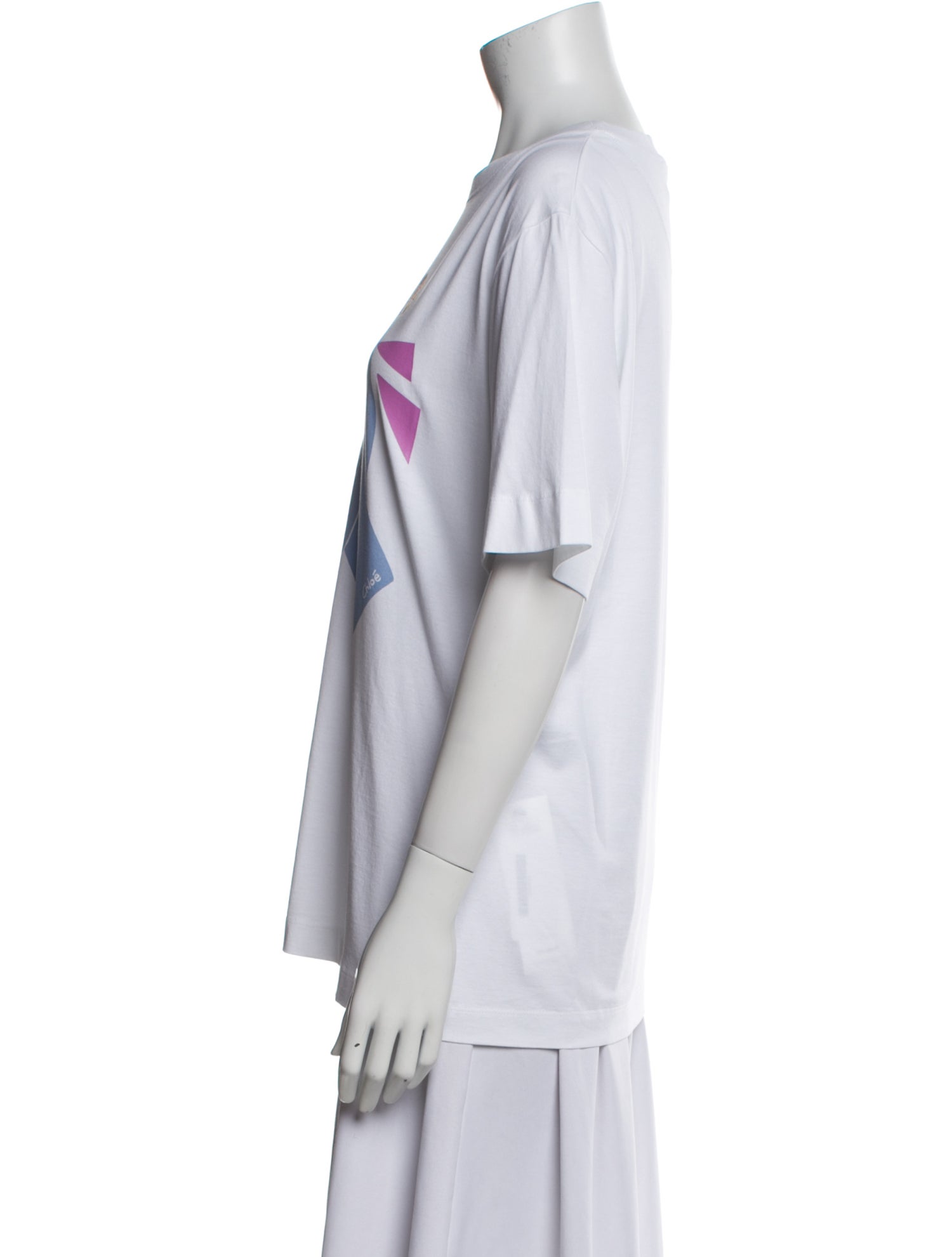 Chloé Graphic Print Crew Neck T-Shirt w/ Tags