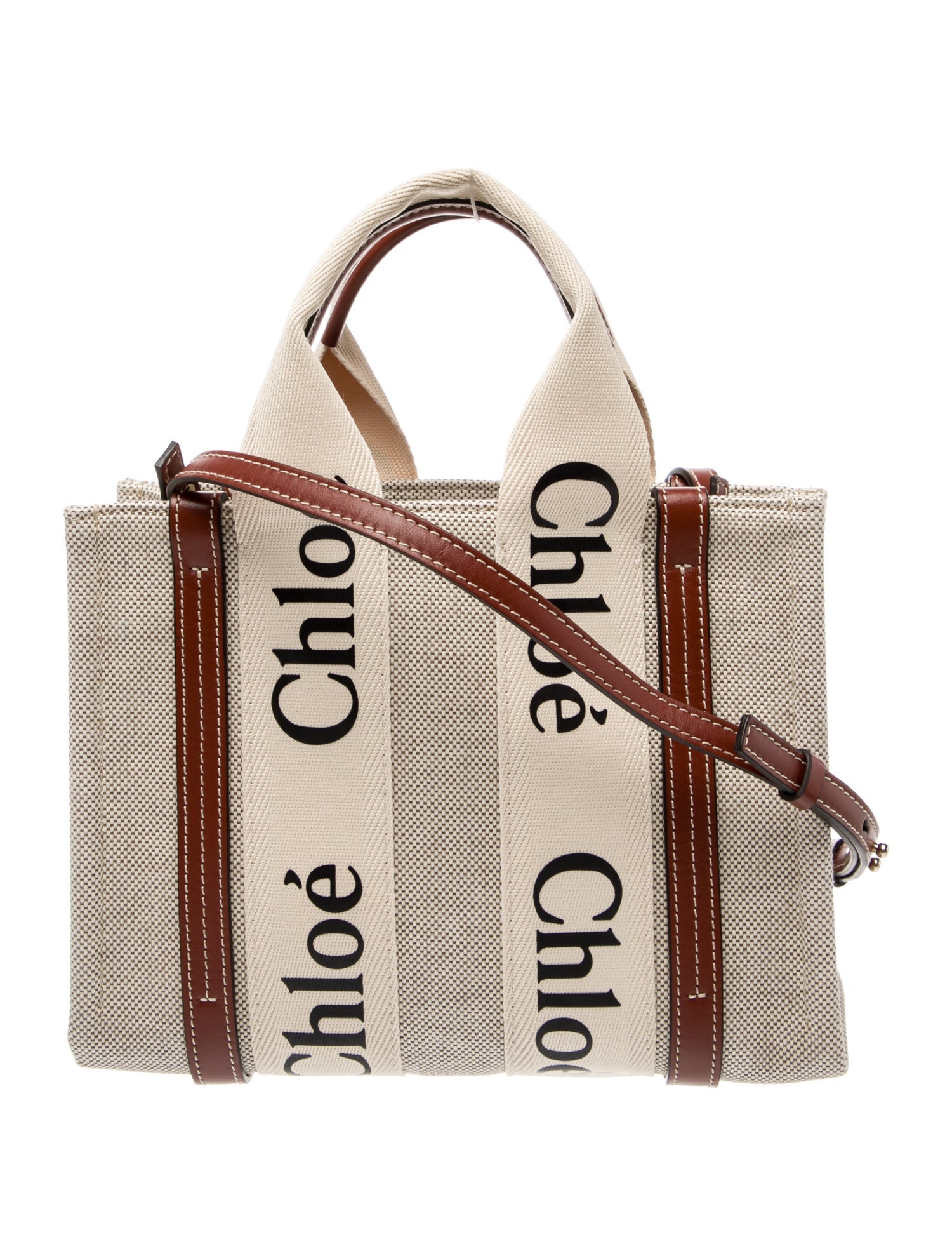 Chloé Canvas Top Handle Bag