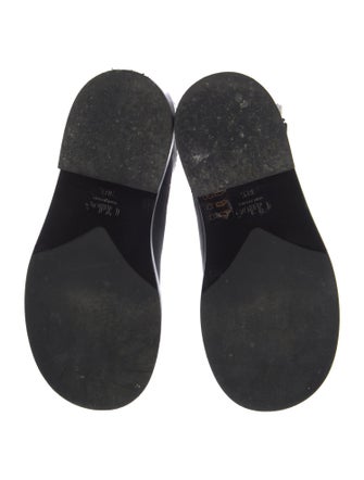 Chloé Leather Colorblock Pattern Combat Boots