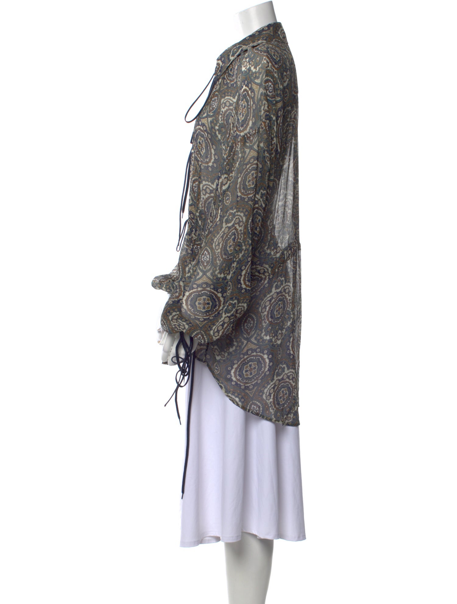 Chloé Silk Paisley Print Blouse